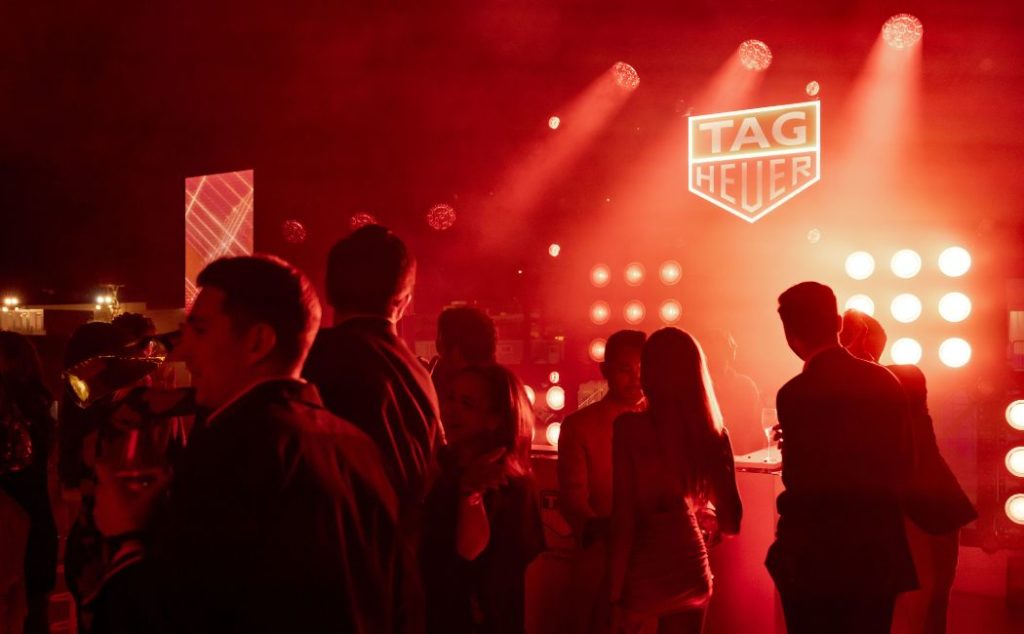 Agence scénographie évènementielle de luxe pour Tag Heuer